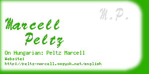 marcell peltz business card